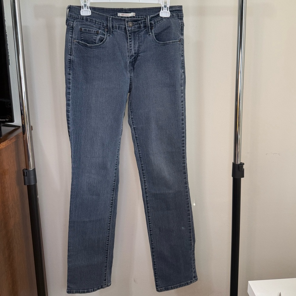 Levi’s Vintage 505 Straight Black Stone Wash Jeans